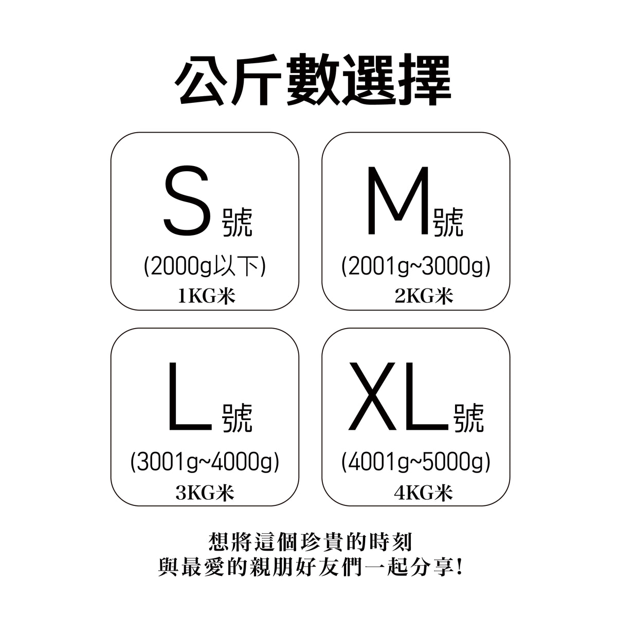 【台北精米所】客製化米禮｜彌月禮｜寶寶出生體重米