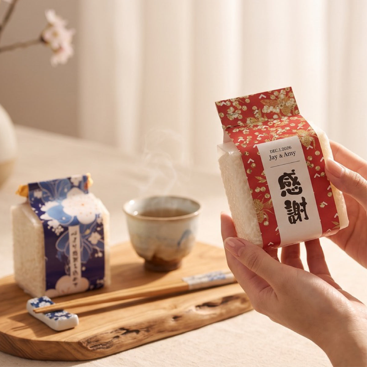 【台北精米所】客製化米禮｜婚禮小物｜喜米｜喝茶禮
